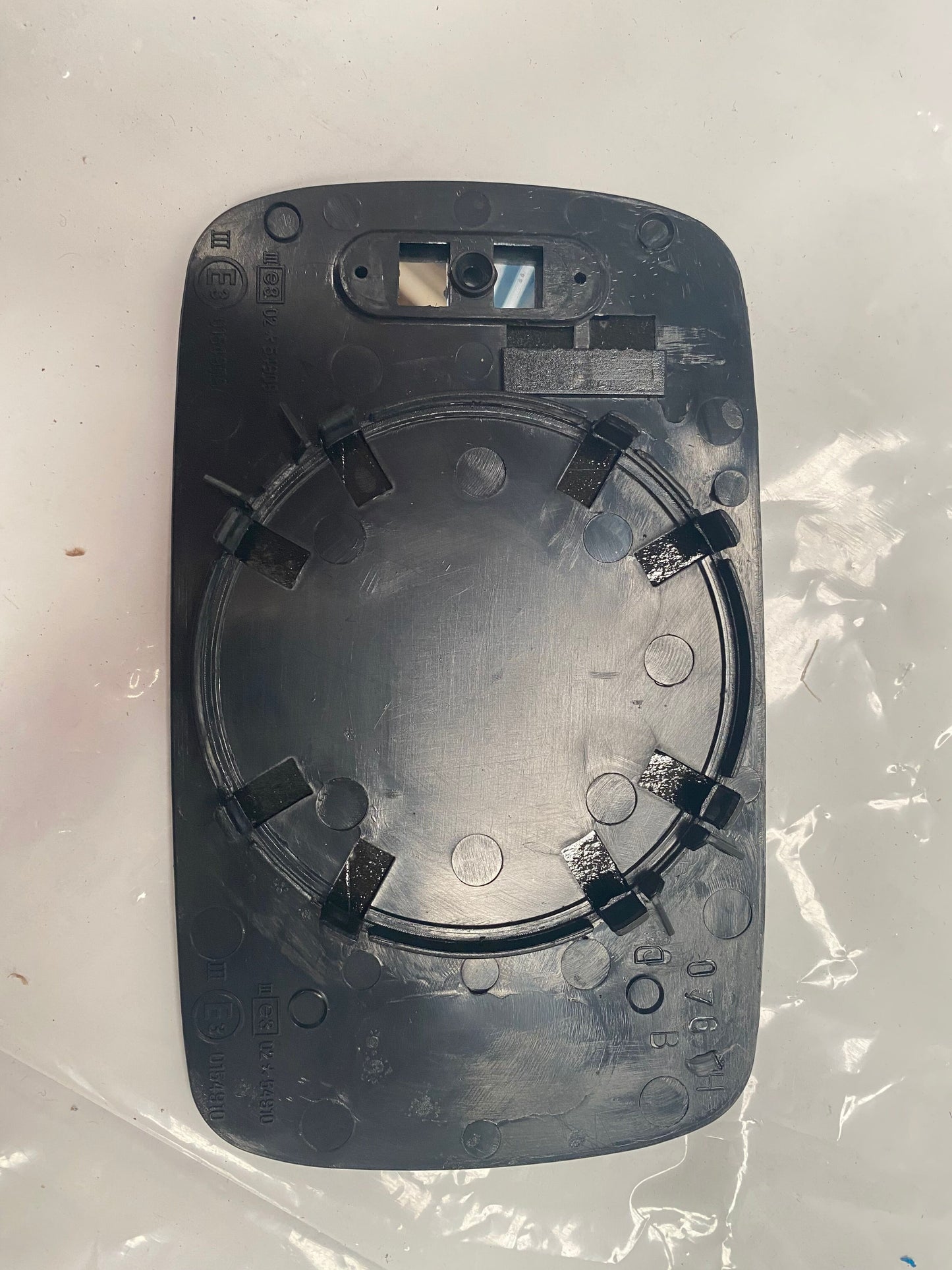 BMW 3-ser E46 door mirror glass LH E' (99-04)